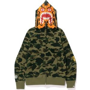 Bape 1st Camo Tiger Full Zip Hoodie
